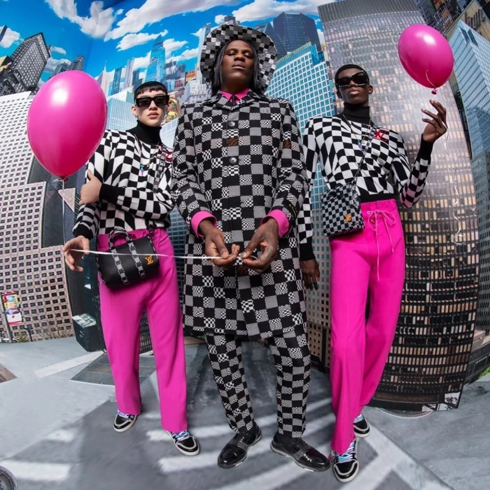 Louis Vuitton Runway Distorted Damier Car Coat - 48 - Picture 6 of 6